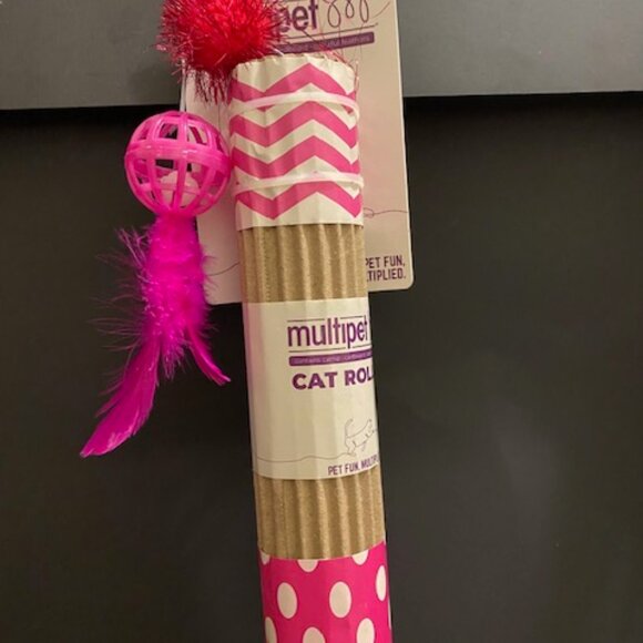 Multipet: Cat Roller w/ a bell, and a feather - Picture 1 of 6